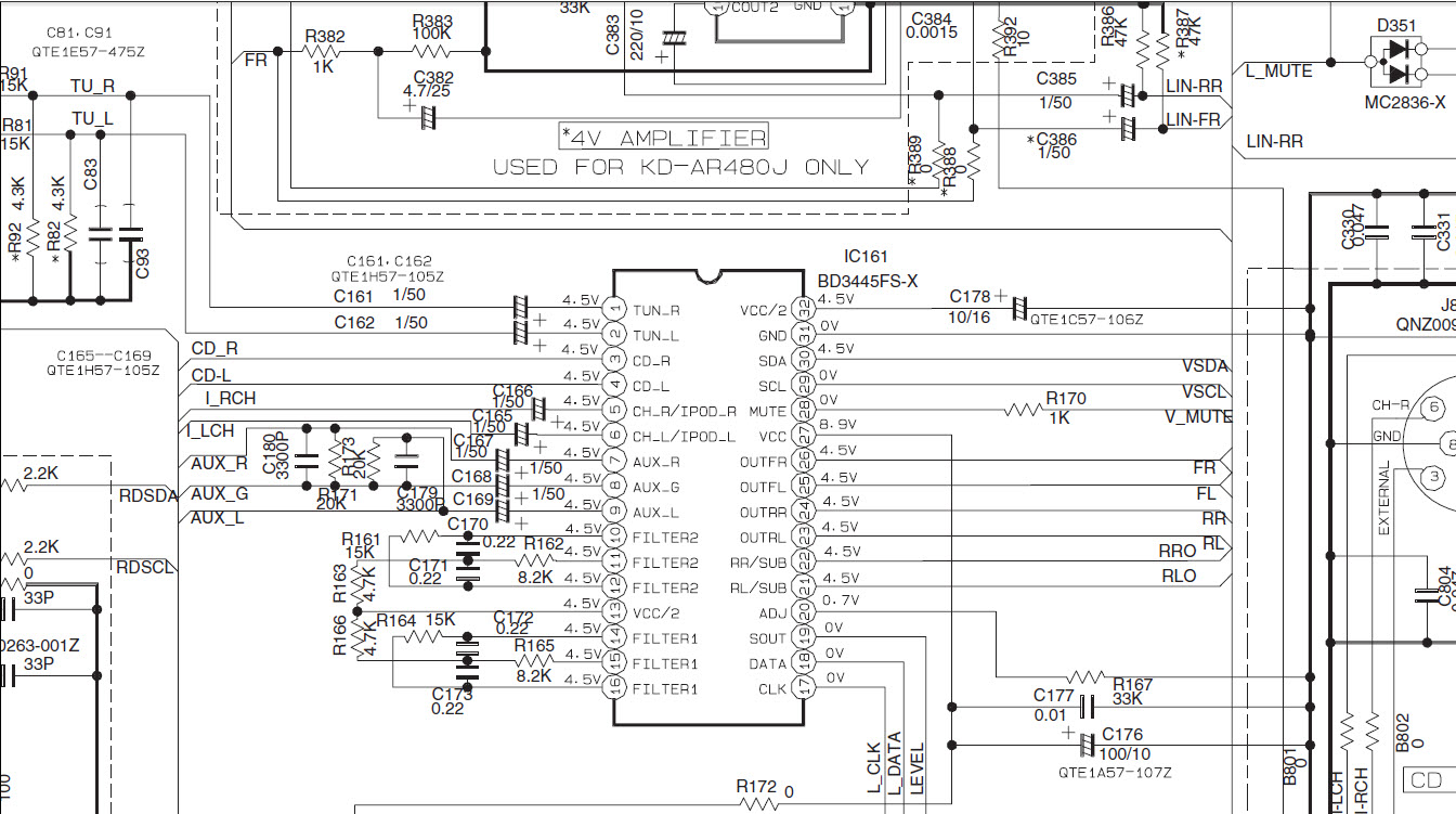 Схема jvc kd r452
