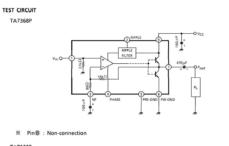 Ta8205ah схема усилителя