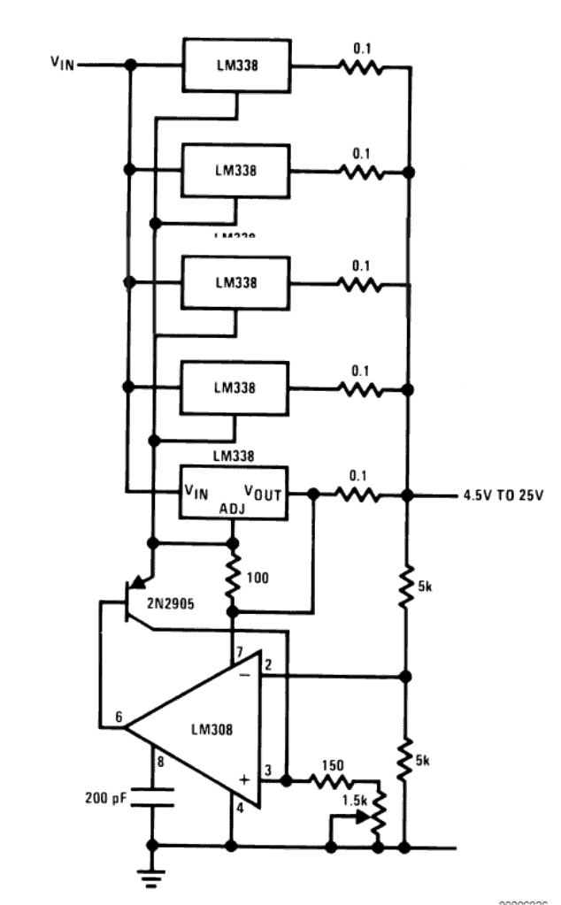 Lm317 схема включения с транзистором