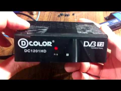 Прошивка color. Цифровая приставка в Color dc910hd. Цифровая DVB t2 приставка d-Color dc1201hd. Цифровая приставка горит красным. Ресивер для цифрового телевидения включается и выключается.