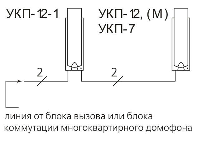 Схема трубки домофона визит укп 9м