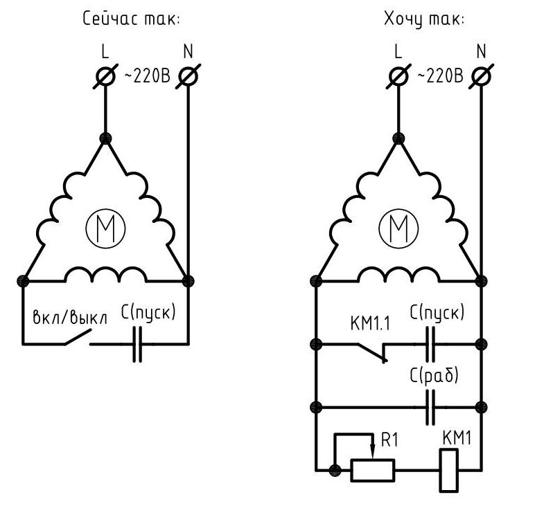Схема подключения двигателя 220. Схема подключения пускового конденсатора к трехфазному двигателю. Схема подключения пускового конденсатора к компрессору. Схема подключения конденсатора к электродвигателю 220в насоса. Схема подключения двигателя с пусковым конденсатором.