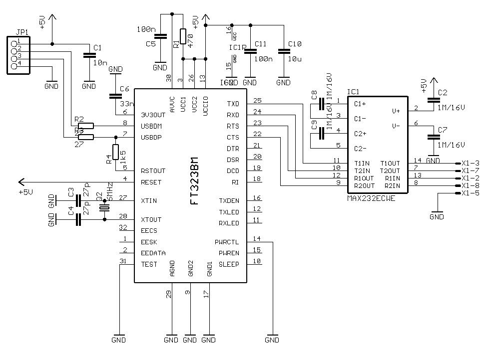 Uart электрическая схема