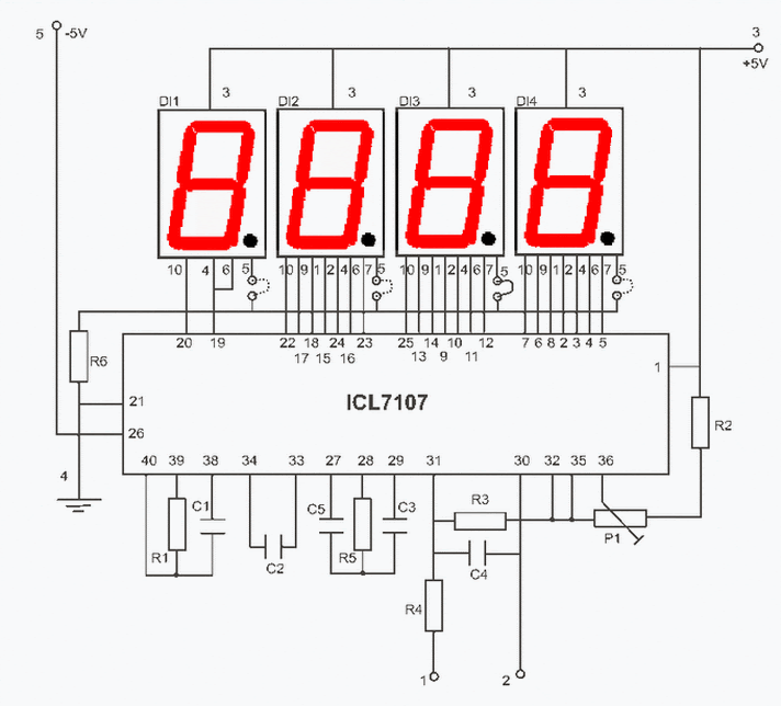 Вольтметр на схеме. Вольтметр цифровой на icl7107. Icl7107cpl амперметр. Icl7107 pt100. Icl7107 схема включения вольтметра.