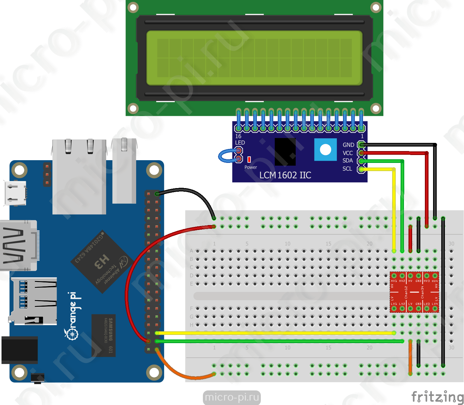 Проблемы подключения i2c lcd дисплея