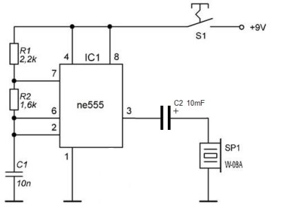 Генератор ne555 с регулировкой