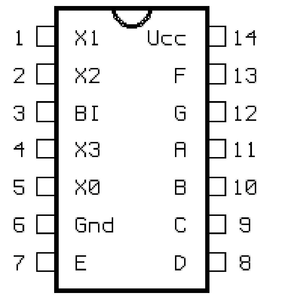 Кр514ид2 схема подключения