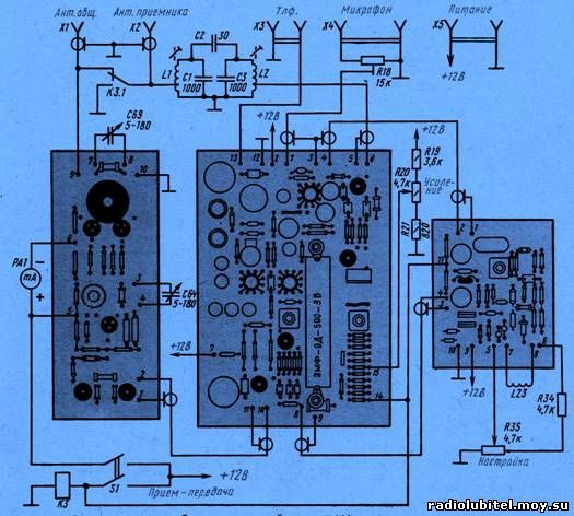 Трансивер радио 77 схема
