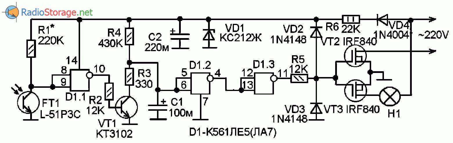 Микросхема к561ла7 схемы