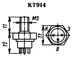 Цоколевка транзистора КТ914
