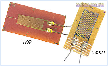 Внешний вид фольговых тензорезисторов