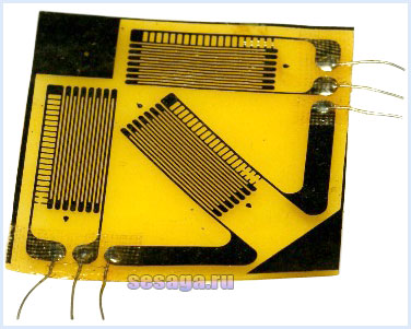 Фольговый тензорезистор для измерения трех компонент деформации