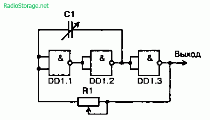 Принципиальные схемы генераторов на микросхеме К155ЛАЗ