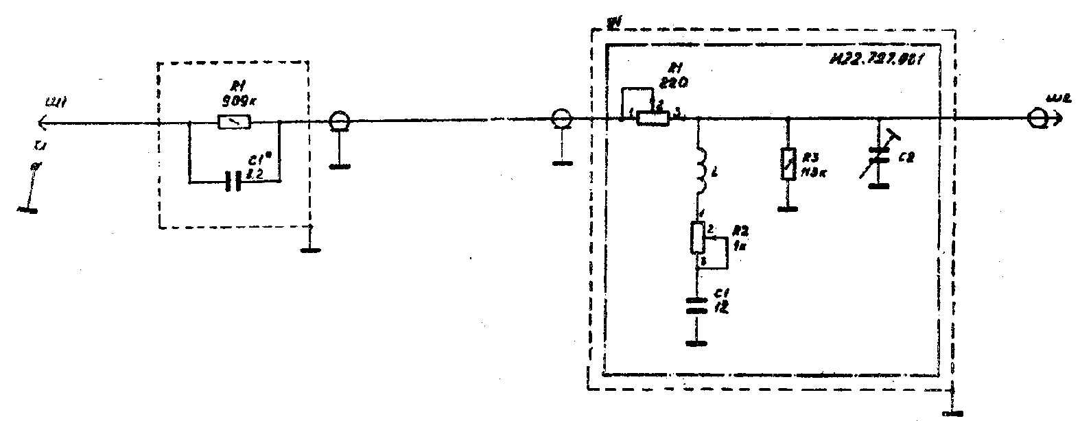 Осциллограф С1-98, схема