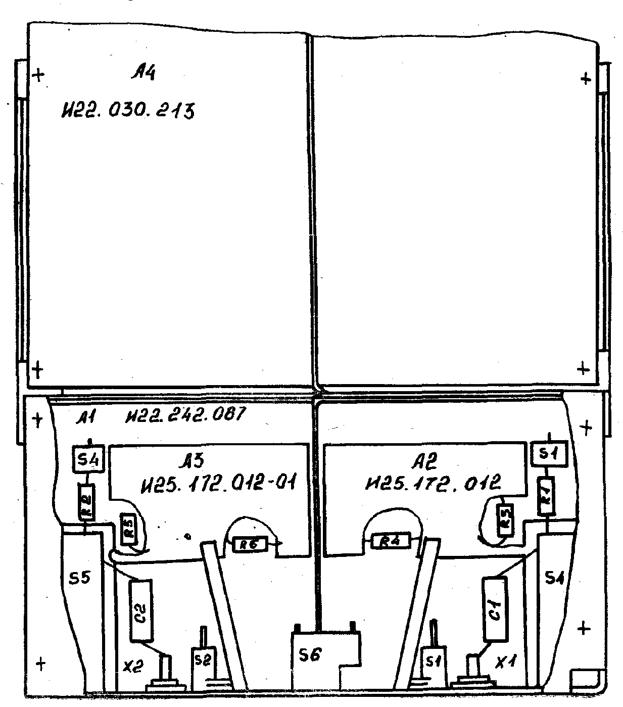 Осциллограф С1-98, схема