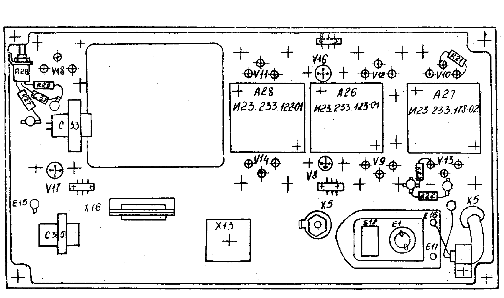 Осциллограф С1-98, схема