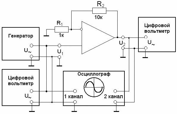 Схема усилителя для осциллографа