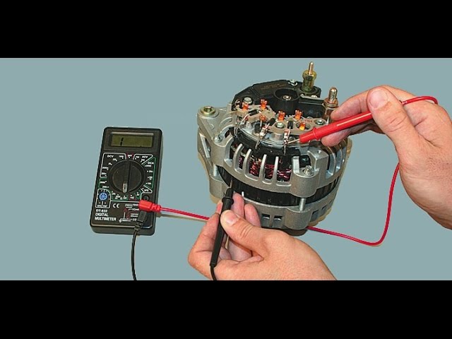 Проверить обмотку генератора мультиметром