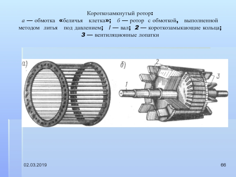 Устройство ротора асинхронного двигателя