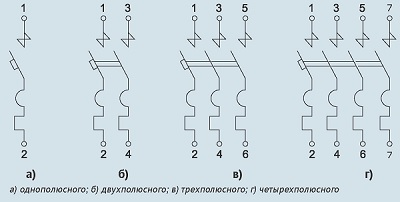 Принципиальные электрические схемы  ВА47-29