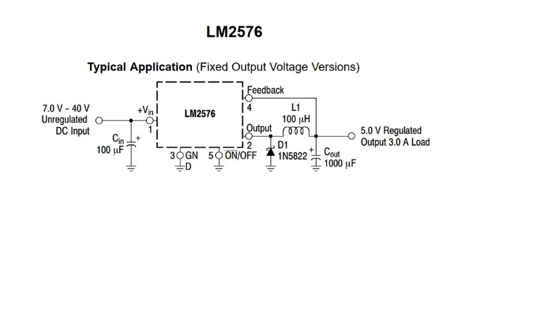 Lm25765 схема включения