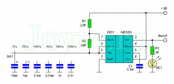 Ne555 схема включения генератора